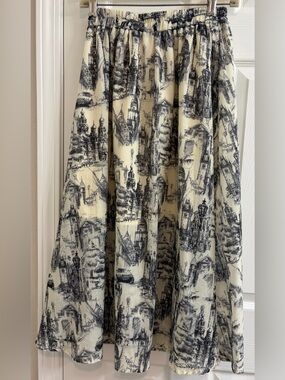 OC Printed Toile A-Line Women's Skirt